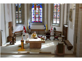 Festgottesdienst für die Kommunionjubilare an Ostermontag (Foto: Karl-Franz Thiede)